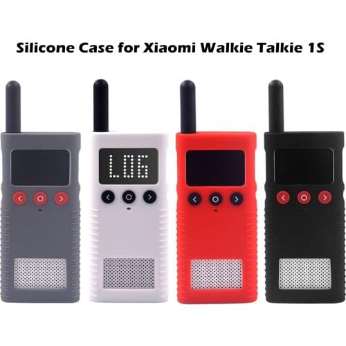 Silicone Protective Case Anti-scratch Interphone Cover 1.2m Earbud with Mic 3.5mm for Xiaomi Walkie Talkie 1S Accessories