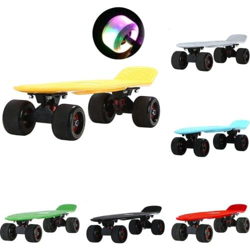 Men Women 22" Penny Board Mini Cruiser Fast Skate Boards Flash Wheel Complete Skateboard Children Fashion Banana Fish Boards