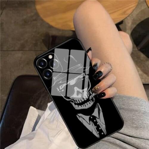 Agent Skully Phone Case Glass Phone Case For iphone 12 11 Pro Max XS XR X 8 7 Plus SE2 Case