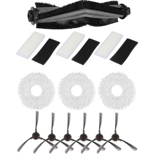 TOP!-Main Brush for ECOVACS N9+ Robot Vacuum Cleaner Sweeping Mopping Pad Mops Rags Hepa Filter Side Brushes Parts