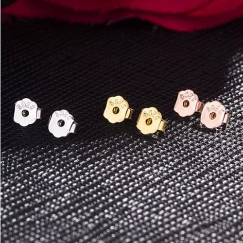 TS-008 Multicolor ear plugs silver color Butterfly Earrings Back Rose Gold Women Fashion DIY Earrings Hooks Settings 50pair/lot