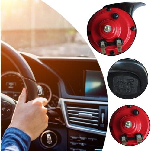 2PCS Universal Car Horn Loud Pressure Klaxon Speaker 12V Waterproof 110db Snail Cry Air Horn for Car Motorcycle Clarion