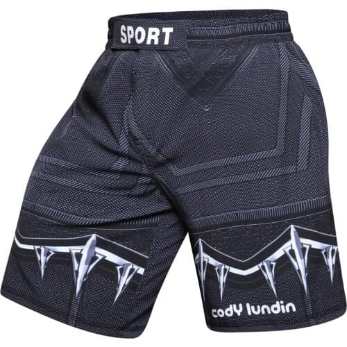 High quality sublimation printing boxing mma shorts martial arts casual sport shorts