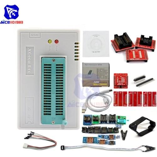 Diymore TL866II Plus High Speed USB Programmer for ATMEL AVR ATMEGA AT90 PIC GAL SRAM CMOS Bios EPROM with 27 Adapter USB Cable