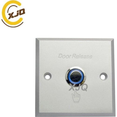 XJQ Aluminum Door Release Exit Button Sensor Switch Gate Door Access Controller Push Buttons with LED GB-800B-L
