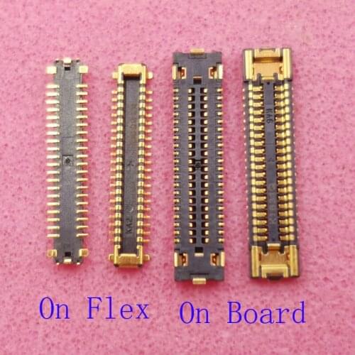 10pcs Lcd Display Screen Flex FPC Connector For Samsung Galaxy M40 M405F A60 A6060 A605F Port Plug On Motherboard Board 40pin