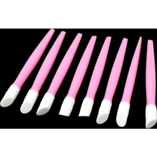 10pcs Professional Tools Nail Art Design Pink Cuticle Pusher Remover Manicure Pedicure Care Trimmer For Nail Technician Salon