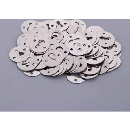 100x Silver Tone Keyhole Hangers Fasteners Hanging Shelf Bracket Picture Frame