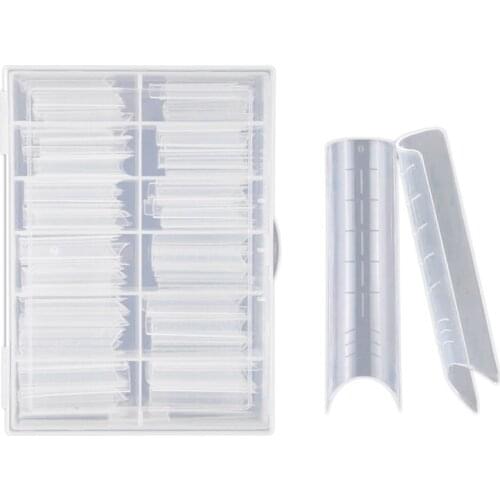 120PCS False Nails Long Square False Nail Tips C Curved Straight Nails Manicure Nail Art Nail Extension