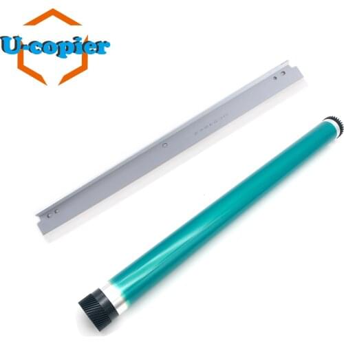 2Set OPC Drum+Cleaning Blade for Konica Minolta Di250 350 2510 3510 Bizhub 282 362 7728 283 363 423 New Drum blade + Cylinder