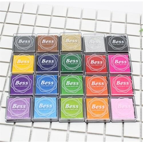 20 Colors Cute Fashion Finger Oil Based For DIY Craft Rubber Stamps For Ink Pad Fabric Wood Paper Wedding Gift Finger Print