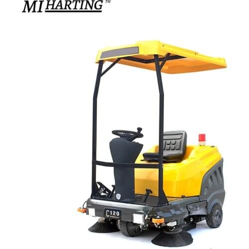 Automatic Electric Ride On Road Sweeper Wet Industrial Road Small Cleaning Machines For Sale