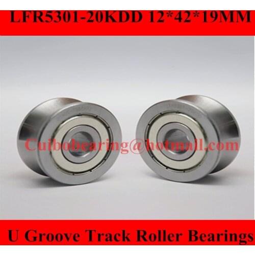 Free Shiping 10 PCS LFR5301-20 Groove Track Roller Bearings size:12*42*19 LFR5301