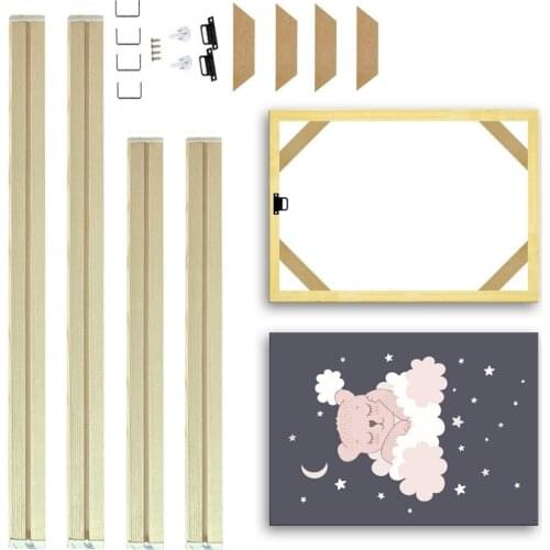 Solid Wood Photo Frame Brand DIY Sizes Poster and Picture Frame Simplicity Canvas Diamond Painting Wall Art For Home Decor Gifts