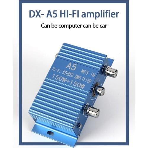 KYYSLB A5 30W*2 DC12-15V 4-8ohm Power Amplifier 2.0 Channel Car Computer Speaker DIY Amplifier Can Be Customized
