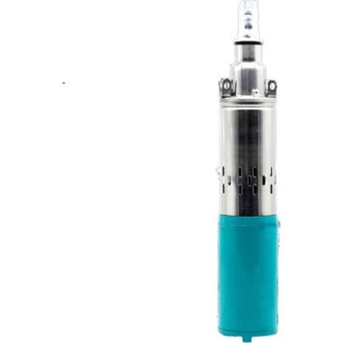 Lift 30m-45m) (Flow 20L/min) DC Solar Water Pump Deep Well Pump 200W Screw Submersible Pump Irrigation Garden Home Agricultural