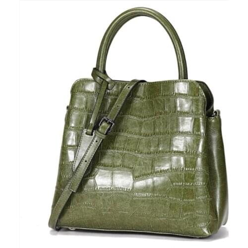 Fashion Genuine Cow Leather Women Bag 2021 Winter Simple Large Capacity Luxury Handbag Leisure Solid Color Female Shoulder Bags