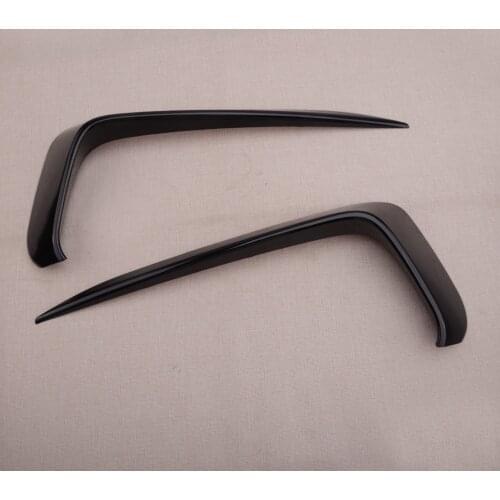 1Pair Car Gloss Black Front Bumper Fog Light Eyebrow Cover Trim Fit for VW Jetta MK7 2019