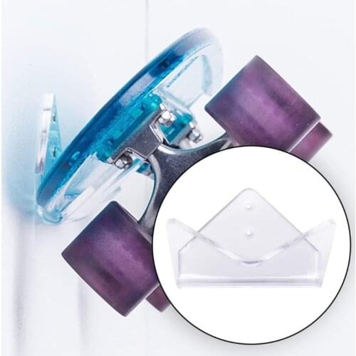 Skateboard Wall Mount Rack Display Stand Hanger Acrylic Longboard Deck Skate Scooter Skateboards Wall Holder