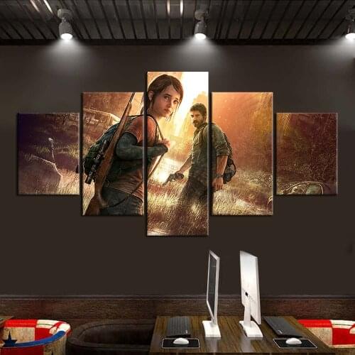 Wall art 5 pieces Canvas Paintings The Last of Us Part 2 Game Poster home art modern framework wall art Living Room Home Decor