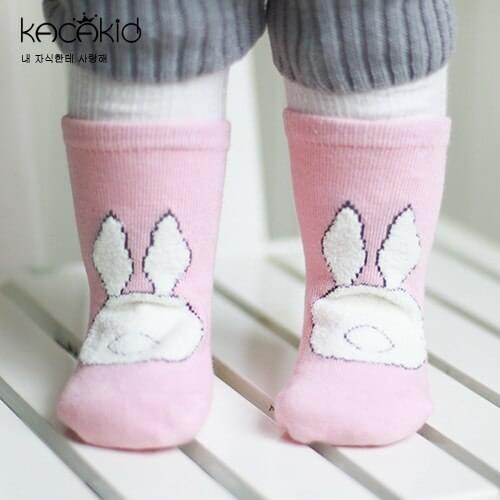 KACAKID Autumn Unisex Children Baby Socks Rabbit Kids Boys Girls Baby Socks Anti-slip Kids Children Baby Boys Girls Socks Ka1184