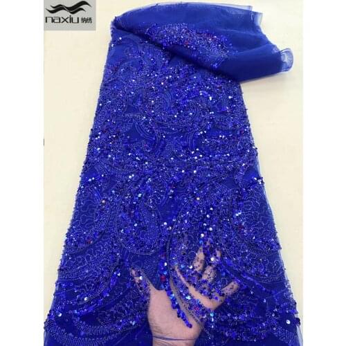 Madison Latest French Lace Fabric 2021 High Quality African Lace Fabric Handmade Beaded Lace Fabric For Bridal Material