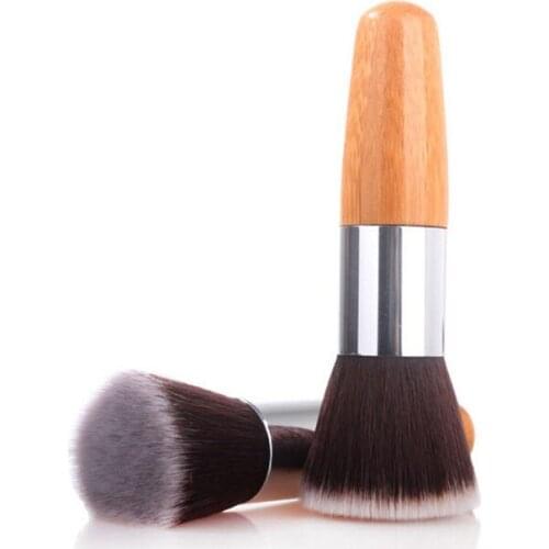 Professional Makeup Tools Flat Head Brush Makeup brushes Bamboo Handle Powder Concealer Liquid Foundation 1pc