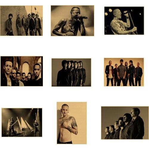 New Park Nostalgic rock band singer poster collection home decoration painting core room picture painting