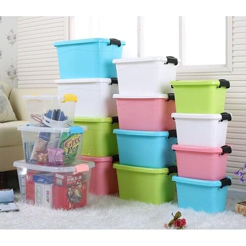 1PC 7L 16L Plastic Storage Box Home Furnishing Trumpet Box Super Cute Storage Boxes make up Organizer EJH 0783