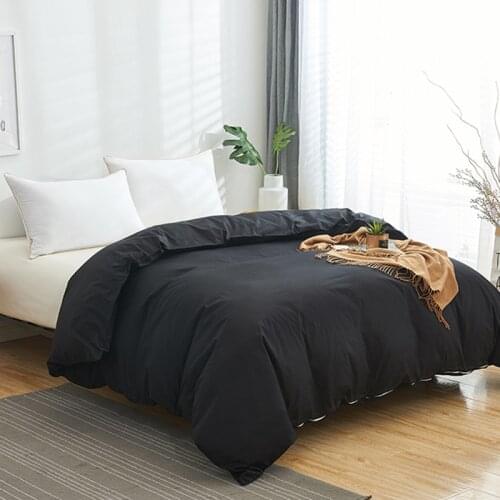 100% Cotton Duvet Cover Solid Color Quilt Cover Single Double Queen King Comforter Cover High Quality Bedding Cover 200x200