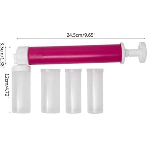 Manual Airbrush Cake Decorating Coloring Baking Cake Pastry Dusting Spray Tube G6DB