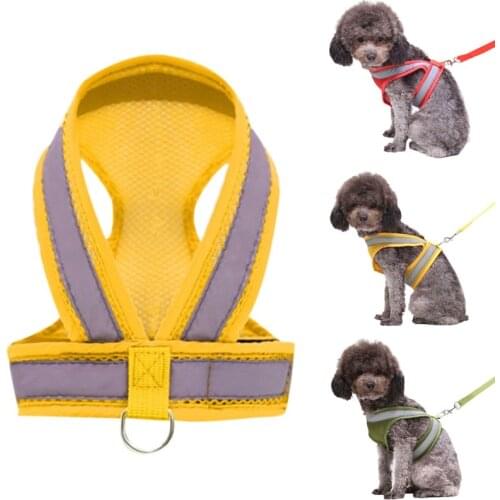 Dog Harness Vest Adjustable Reflective Breathable Mesh Harnesses Medium Large Dog Breast-band Husky Alaskan Chihuahua Harness