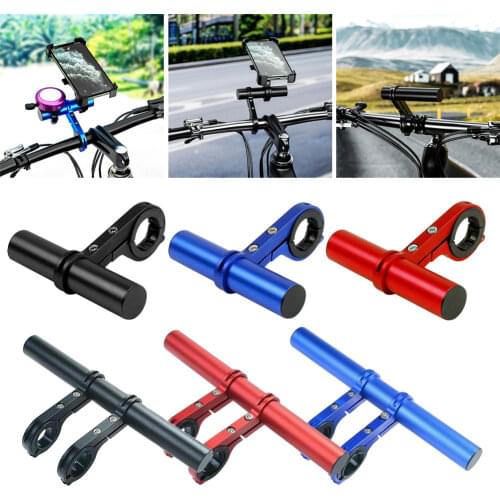 10/20cm Bicycle Extension Stand Single/Double Pole Multi-Function Alloy Bike Bracket Car Light Code Table Extension Bracket