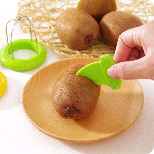 Cut Fruit Peel Digging Core Twist Slicer Kitchen Tools Kiwi Fruit Cutter Device Peeler Slicer Kitchen Gadgets Tools