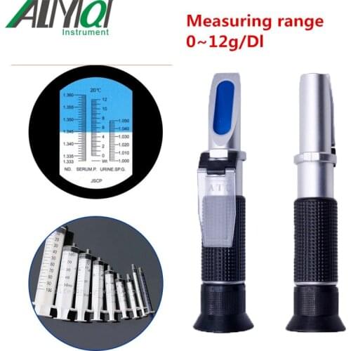 YH-505 Pure copper Refractometer Clinical Medical Urine/Protein 0~12g/dl Precision 0.2g/dl Serum Plasma Hemoglobin