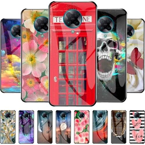 Protective Case For Xiaomi Poco F2 Pro Case Tempered Glass PocoF2 Pro Hard Funda Pocophone F2Pro Phone Cover Redmi K30 Pro Ultra