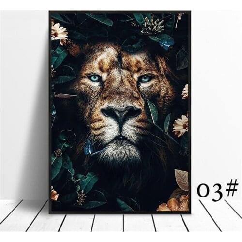 Animal Flower Lion Tiger Elephant Elk Orangutan DIY Embroidery 11CT Cross Stitch Kits Needlework Craft Set Printed Sale