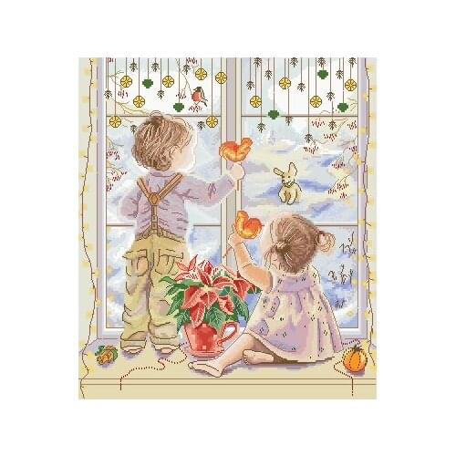 ZZ MM Gold Collection Counted Cross Stitch Kit Cross stitch RS cotton with cross stitch nice day