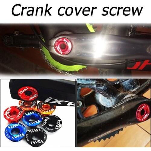 1pc MTB Bike Crankset M18 Crank Screw Cap Aluminum Alloy Mountain Bike Bottom Bracket Dustproof Bolt Cover