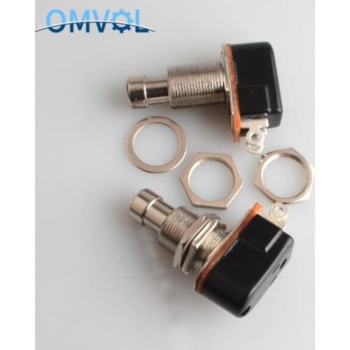 1PC SPST Momentary Soft Touch Push Button Stomp Foot pedal switch Electric Guitar Switch OFF-Momentary ON