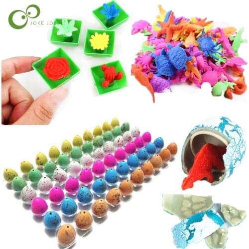 10Pcs/Set Magic absorb water Get bigger Ocean Animal Plant Growing Hatching Growing Dinosaur Eggs Toys Kids Gifts YJN