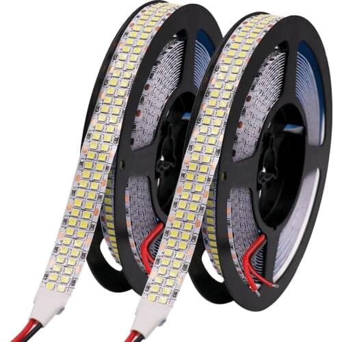 12V 24V LED Strip Light SMD 2835 Flexible LED Tape Light Lamp 5M Waterproof Led Lights Stripe Ribbon Diode White Warm White RGB