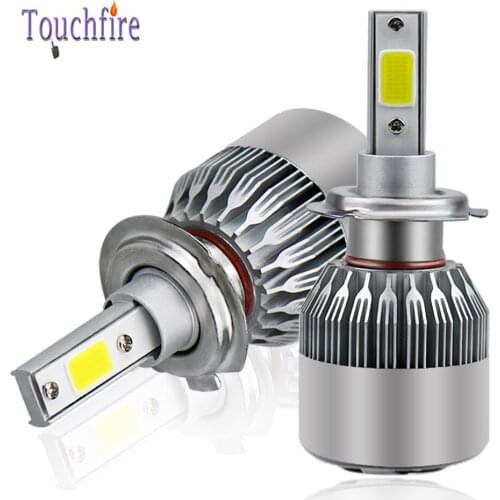 ​2PCS C6 LED Car Headlight H7 LED H4 H1 H11 H27 9006 9005 60W 6000LM 6000K White Auto Headlamp Fog Light Bulb Automotivo 12V