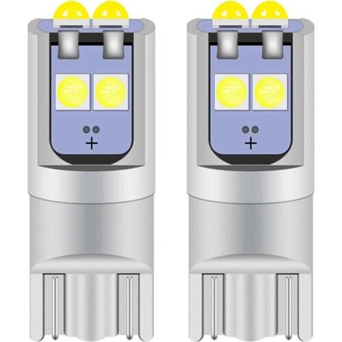 2PCS New T10 W5W High Quality Super Bright LED Auto Wedge Parking Bulbs Interior Reading Dome Lamp WY5W 2825 Car Turn Side Light