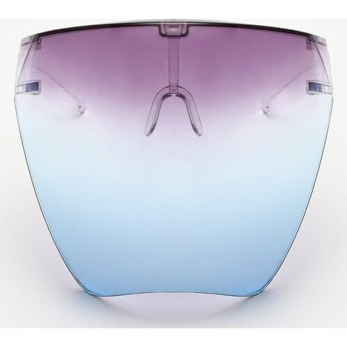 Gradient Faceshield PC Protective Goggles Safety Glasses Anti-Spray Anti Fog Outdoor Mask Sunglasses