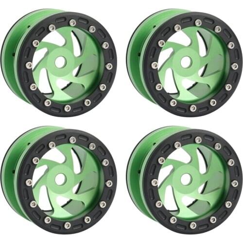 4Pcs Metal 2.2 Beadlock Wheel Rim Hub for 1/10 RC Crawler Car Axial SCX10 RR10 Wraith 90048 Traxxas TRX4 TRX6