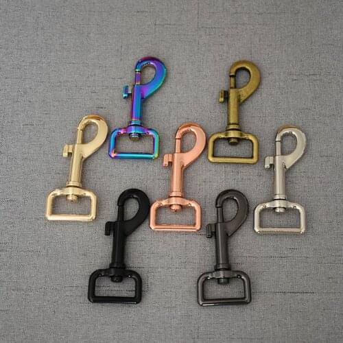 50 pcs/pack 25mm Metal Buckles Spring Gate Key ring Leather Bag Belt Strap Buckle Dog Chain Snap Clasp Clip Trigger Luggage