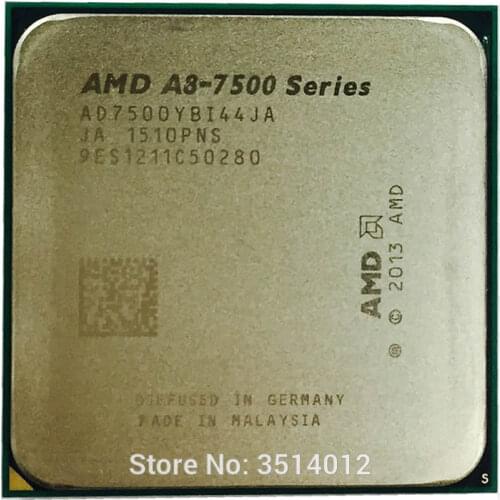 AMD A8-Series A8-7500 A8 7500K 3.0GHz Quad-Core CPU Processor AD7500YBI44JA Socket FM2