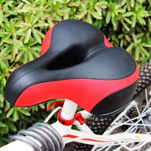 MTB Bicycle Saddle Seat Big Butt Bicycle Road Bike Saddle Mountain Bike Gel Seat Shock Absorber Hollow Comfortable Soft Seat