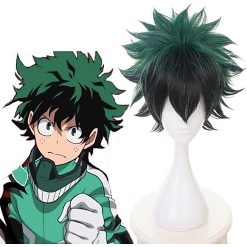 Anime My Hero Academia Cosplay Wigs Izuku Midoriya Cosplay Wig Heat Resistant Synthetic Wig Hair Halloween Boku No Hero Academia